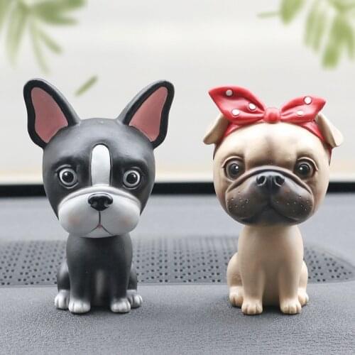 Nodding Dog Car Shake Head Dog Dolls Dashboard Car Decoration Accessories Auto Shaking Head Toy for Automoibles Car-styling