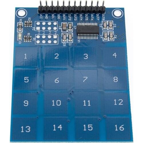 16 Way XD-62B TTP229 Capacitive Touch Switch Digital Sensor Module Board Plate