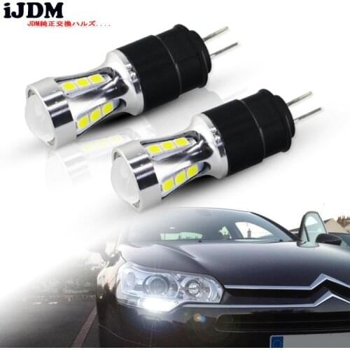 IJDM Car G4 LED Canbus OBC Hp24w LED 12V White 3030 18SMD led For Citroen c5 and peugeot 3008 led drl Daytime Running Lights