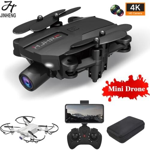 JINHENG Mini Drone Dual HD 4K Camera Professional FPV WiFi Altitude Hold Foldable RC Quadcopter Helicopter Drones Kids Toy Gifts