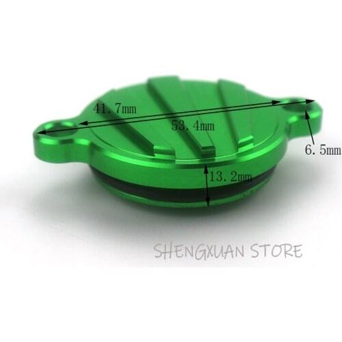 CNC Billet Engine Oil Filter Cover For Kawasaki KX450F KX 450F KXF450 2004-2015 MX spare parts dirt pit bike Motor