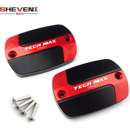 New Logo "Tech Max tmax " Motorcycle CNC Front Brake Fluid Reservoir Tank Cap Cover For YAMAHA T-Max 560 TMAX 560 Tmax560 2019