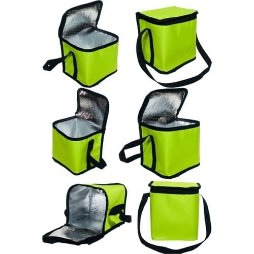 Morfoni 8 Liters Hot Cold-Proof Aluminum Foil Lined Picnic Bag 25 X20X15