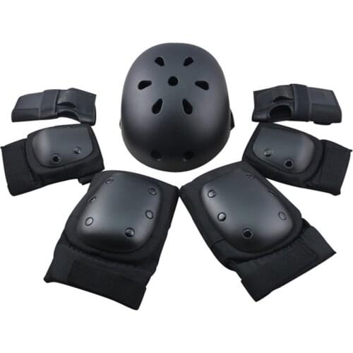 Skate Helmet Elbow Wrist Guard Knee Pad Joelheira Kneeling Protector Skateboard Paintball Hunting Shooting Rodilleras Deportivas