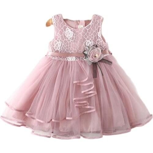 Newborn Baby Flower Dress Bebes Party Clothing For Christening Gown Toddler Petals Decoration Events Birthday Dresses