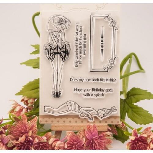 Transparent Clear Stamps / Silicone Seals Roller Stamp for DIY Scrapbooking Photo Album/Card Making T1052