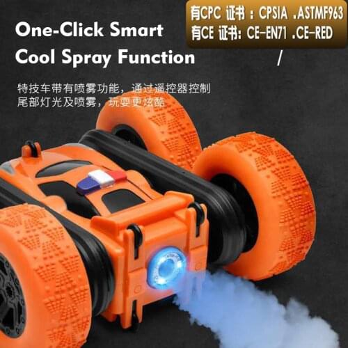 Sylhair RC Car 2.4G Radio Remote Control Car 1:24 Double Side RC Stunt Cars 360° Reversal Vehicle Model Toys For Adult Children