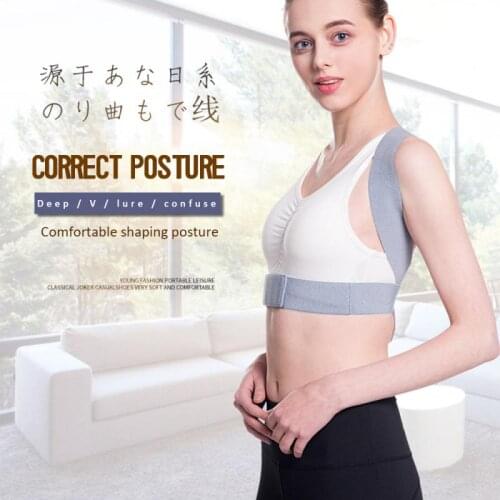 Adjustable Back Corrector Belt Invisible Brace Clavicle Spine Shoulder Lumbar Posture Correct Back Support Black Unisex