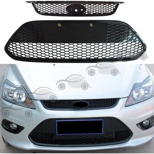 Car Front Grille Bumper Honeycomb For Ford Focus 2009 2010 2011 2012 2013 2014 2015 Hatchback Sedan