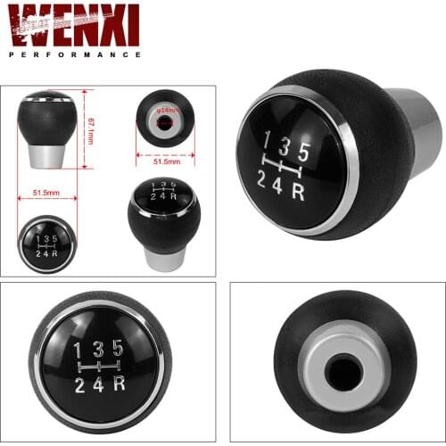 Car 5 Speed Gear Head Shift Knob MT Handball For Mitsubishi Lancer EX EVO GTS ASX V3 V5 V6 Auto Parts Accessories