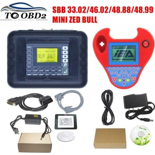SBB Pro2 V48.88 V48.99 V33.02 V46.02 Mini Zed bull Auto Key Programmer SBB 48.88 48.99 Version Zed Bull OBD2 Key Maker