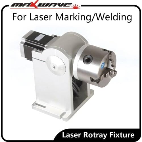 Step Motor Driver Rotary Axis Maxwave Rotary Fixture Gripper Laser Marking Welding Machine Parts ring jewelry Rotate Jig shaft