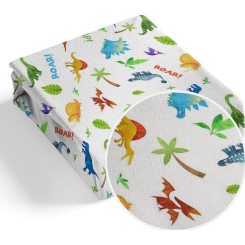 Dinosaur Cartoon Print Pattern Patchwork 100% Polyester Fabric Tissue Sewing Quilting Fabrics Needlework Material DIY Handmade