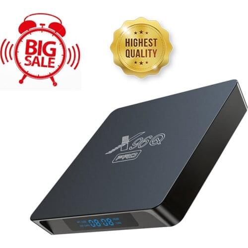 X96Q PRO 4K Android 10.0 Set Top Box 1GB+8GB/2GB+16GB WiFi H313 Quad Core Smart TV Media Player EU/UK/US/AU Plug
