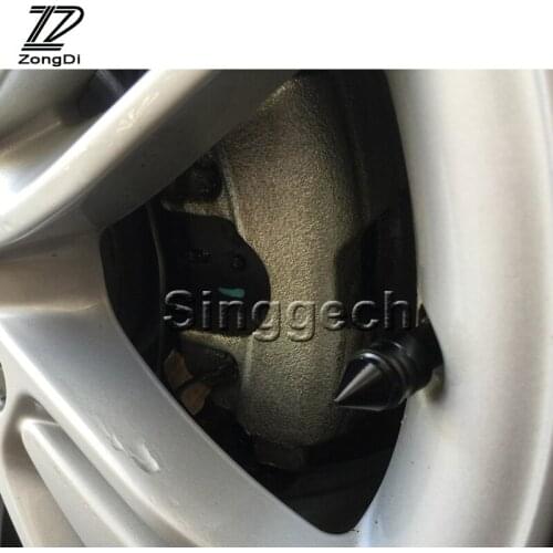 ZD 4pcs Car Tower Shape Tyre Valve Cap Covers for Subaru Impreza XV Hyundai Solaris tucson I30 IX25 creta Kia Rio K2 Ceed 2017