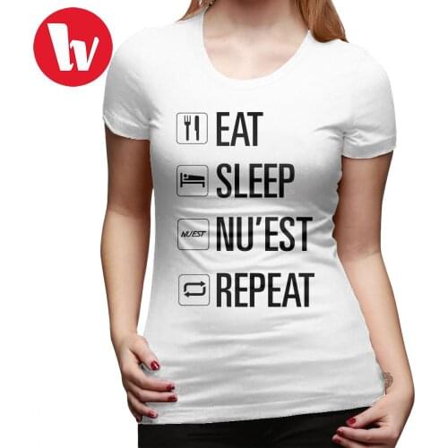 Nuest Kpop T-Shirt Nuest Only T Shirt Pattern New Fashion Women tshirt Plus Size Street Wear Short-Sleeve Ladies Tee Shirt