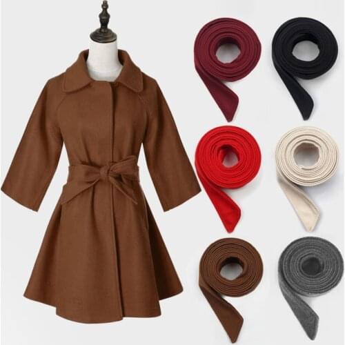 Ladies Belt Coat Coat Ladies Decorative Wide Belt with Double-sided Women Coat Belts Accessories Knotted Winter Dress Belt Gift