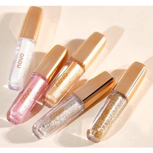 1pc Diamond Liquid Eye Shadow 5 Colors Pearl Diamond Waterproof Pearlescent Sequin Liquid Eye Shadow Shining Eye Shadow