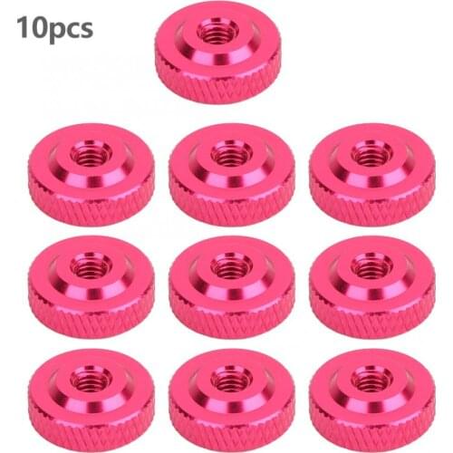 10Pcs M4x14x5 Hand Tighten Nuts Aluminum Alloy Screw Nuts Fasteners
