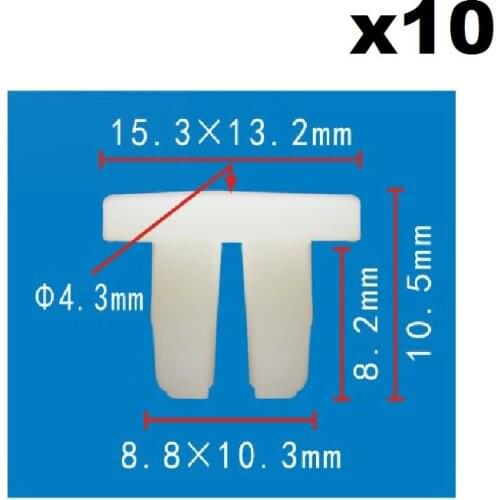 10x FOR HONDA SIDE SKIRT PANEL RETAINER SCREW GROMMET INSERT EXPANDING NUT CLIPS