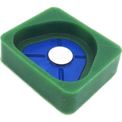 2 pieces Dental high strength magnet silicone base Plastic plate splitting base plate Iron plate with cast iron plaster base