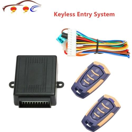 2019 Hot Sale Keyless Entry System 433MHz 12V Car Auto Alarm Remote Central Door Locking Vehicle Keyless Entry System Kit