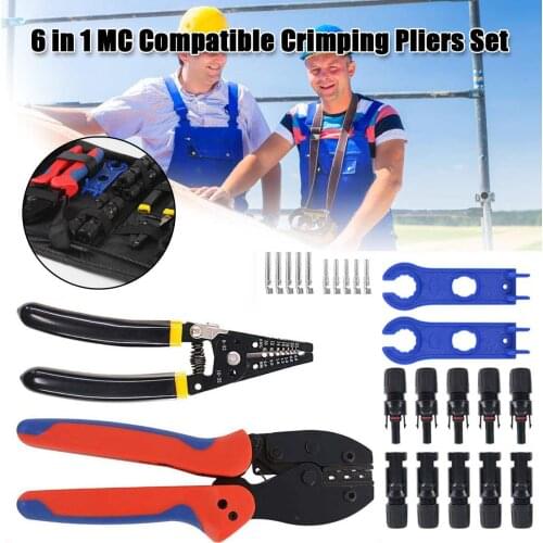 6 in 1 SOLAR TERMINAL CRIMP TOOL SET 2546B CRIMP PLIERS Hand tool set kits LY-2546B Solar Connectors Plier PRESS PLIERS