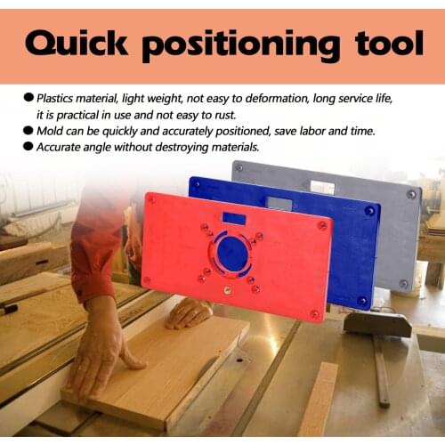 ABS Plastics Woodworking Engraving Machine Flip Board Milling And Slotting Tool Trimming Machine Router Table Insert Plate Tool