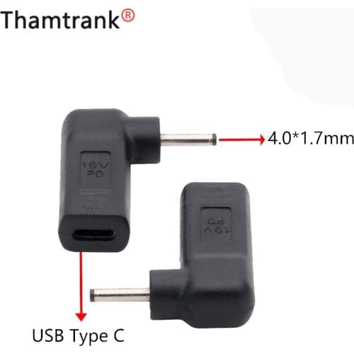 10pc Laptop Power Adapter Connector 4.0*1.7mm Dc Plug USB Type C Female to Universal Male Jack Converter for Notebook Charger