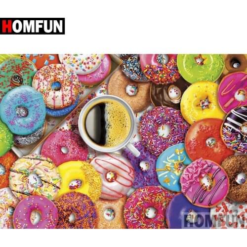 HOMFUN 5D DIY Diamond Painting Full Square/Round Drill "Colored buttons" 3D Embroidery Cross Stitch gift Home Decor A01755