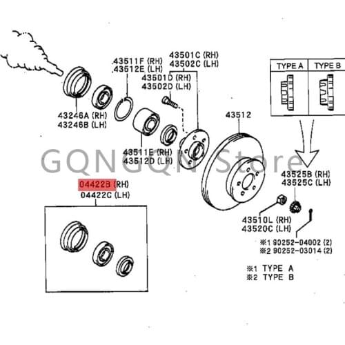 CAR front wheel oil seal repair kit 1991- 2001 Toy ot aCOR OLL A COR OLL A SED/CP/WG COR OLLA JPP front wheel oil 4641026320/464