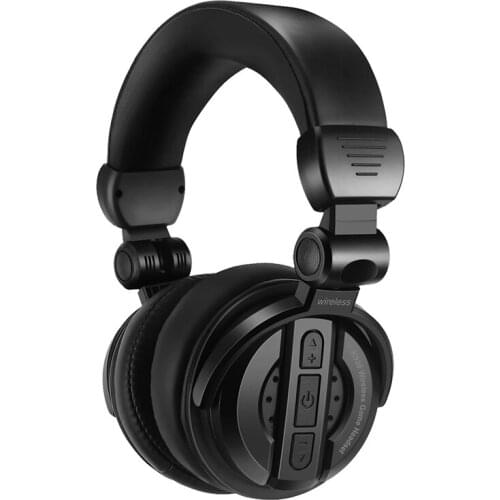 Wireless BT4.1 Headset Folding HiFi Stereo Headphone Earphone W/ Mic Built-In 400mAh Battery 40mm Speaker Noise Reduction