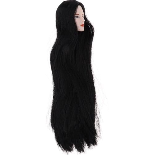 Black Hair Male Head Ball Jointed Doll Custom Parts DIY Supplies for 1/6 BJD Makup