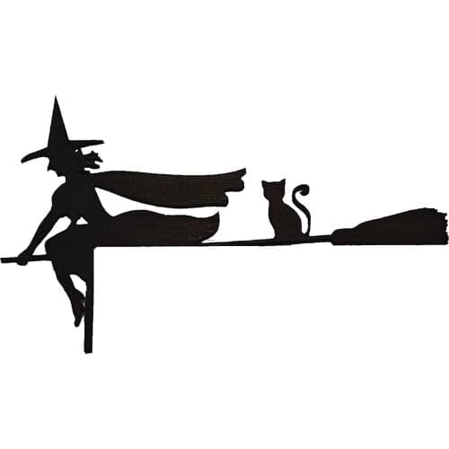 Door Corner Sign Witch Halloween Decor Halloween Witch Sign Fall Decor Home Decor Home Decoration Accessories Figurine Miniature