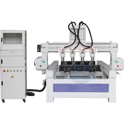 AKM1325-4R Cnc Router With Four Spindle 1325 Multi Heads Woodworking For Wood Mdf