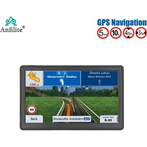 Anfilite gps navigation 7 inch Capacitive screen DDR 512M ROM 16GB WIFI truck gps navigator with rear camera Android maps