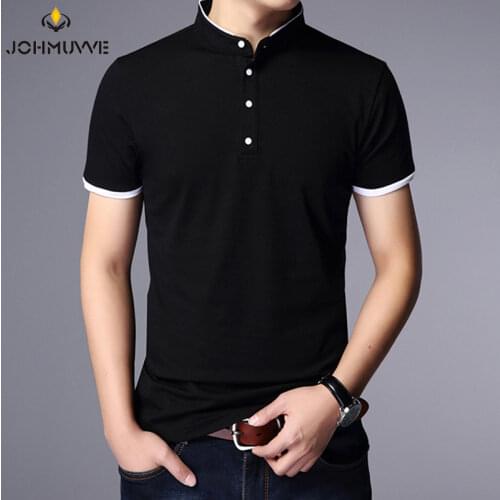 Мужские однотонные футболки JOHMUVVE China At AliExpress