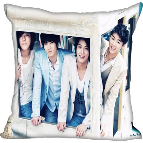 Korea-Pop CNBLUE Printing Square silk Satin Pillowcases 35x35cm,40x40cm One Side Printed Customize your image gift