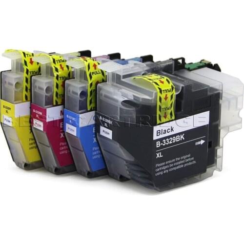 LC3329 XL ink cartridge for brother MFC-J5930DW MFC-J6935DW , full ink with chips, LC3329XL inkjet cartridge