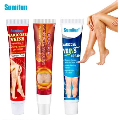 3Types Sumifun Varicose Vein Ointment Vasculitis Phlebitis Treatment Cream Spider Remove Pain Relief Medical Plaster Body Care