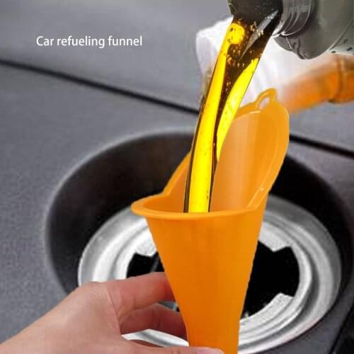 1 PCS Car Refueling Multi-Function Plastic Long Neck Oil Funnel for All Automotive Oil
