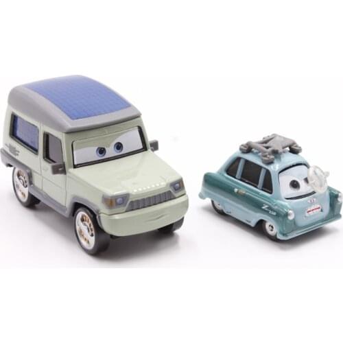 Disney Pixar Cars Miles Axlerod And Professor Z 1:55 Scale Diecast Metal Alloy Modle Cute Toys Car For Children Gifts