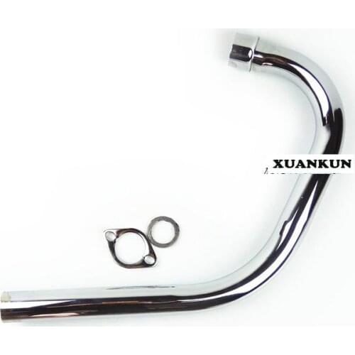 Modification of Exhaust Pipe Front Section of CG125 WY125 Motorcycle with Accessories