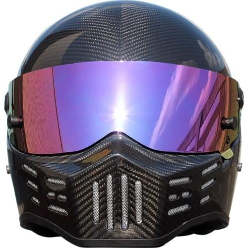 Carbon fiber ATV-8 full face motorcycle helmet motocross racing man woman and man lOriginal ECE approved Multi-color sun visor