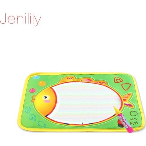 Drawing Toys Fish Style Magic Water Drawing Board Mat With Magic Pen Non-Toxic Painting and Writing Doodle Toys for Children