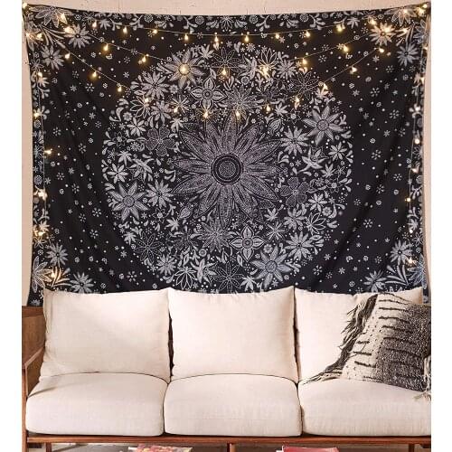 95x73cm Bohemian Gypsies Pattern Blanket Indian Ethnic Tarot Home Decoration Throw Tapestry