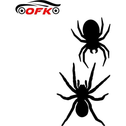 OFK Interesting Horror Spider Decor Car Stickers Vinyl Personalized Graphic 15.1CM*7.5CM