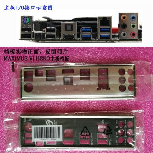Original IO I/O Shield BackPlate Blende Bracket For Asus MAXIMUS VI HERO