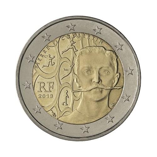 France 2013 Euro 2 Commemorative Coin 100% Real Genuine Original Coin Collection Coins
