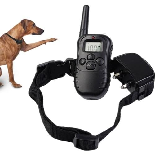 Rechargeable Pet Dog Training Collar Waterproof Electric Dog Anti-Bark Collar Trainer Shock Remote Dog Bark Training Controller